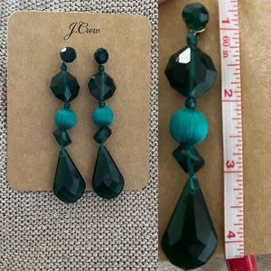 J.CREW Emerald Drop Earrings